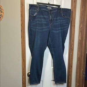 Old Navy Women's Straight Leg Jeans - Dark Blue
